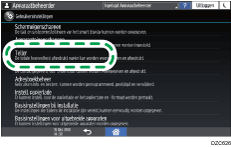 Afbeelding van bedieningspaneel