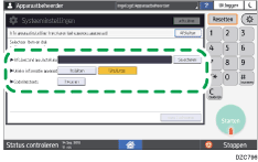 Afbeelding van bedieningspaneel