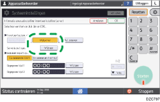 Afbeelding van bedieningspaneel