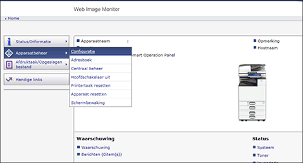 Afbeelding internetbrowserscherm