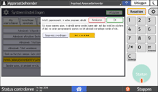 Afbeelding van bedieningspaneel