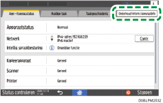 Afbeelding van bedieningspaneel