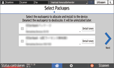 Afbeelding van bedieningspaneel