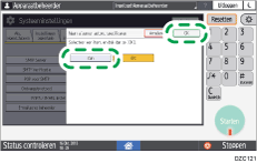 Afbeelding van bedieningspaneel