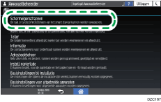 Afbeelding van bedieningspaneel