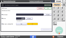 Afbeelding van bedieningspaneel
