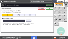 Afbeelding van bedieningspaneel