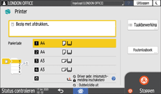 Afbeelding van bedieningspaneel