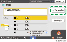 Afbeelding van bedieningspaneel