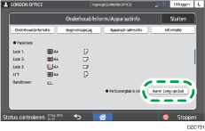 Afbeelding van bedieningspaneel