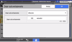 ilustracja ekranu panela operacyjnego