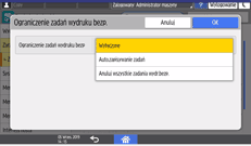 ilustracja ekranu panela operacyjnego