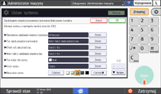 ilustracja ekranu panela operacyjnego