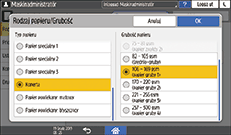 ilustracja ekranu panela operacyjnego