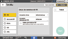 ilustracja ekranu panela operacyjnego