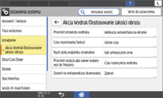 ilustracja ekranu panela operacyjnego