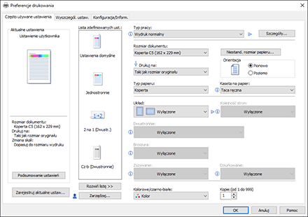 Ilustracja ekranu sterownika