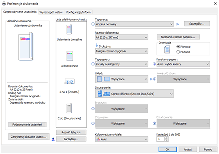 Ilustracja ekranu sterownika