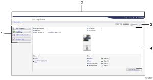 Ilustracja ekranu przeglądarki internetowej z numerowanymi odnośnikami