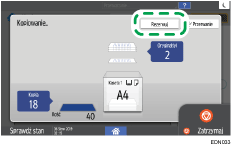ilustracja ekranu panela operacyjnego
