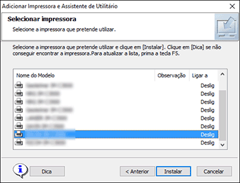 Ilustração do programa de instalação de drivers