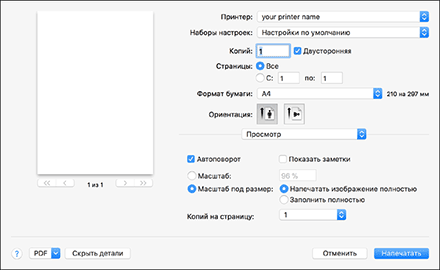 Иллюстрация окна драйвера