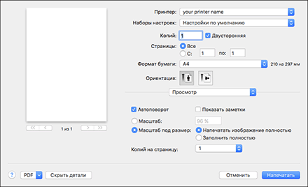 Иллюстрация окна драйвера