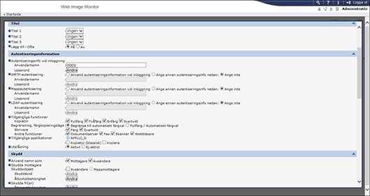 Bild av webbläsarens skärm
