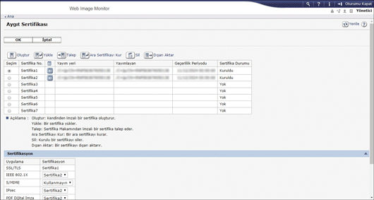 Ağ tarayıcısı ekranı resmi