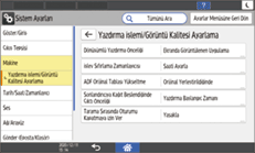 İşletim paneli ekran görseli