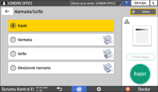 İşletim paneli ekran görseli