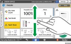 İşletim paneli ekran görseli