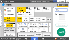 İşletim paneli ekran görseli