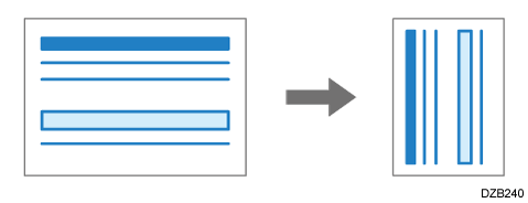 Illustration of scale to paper size