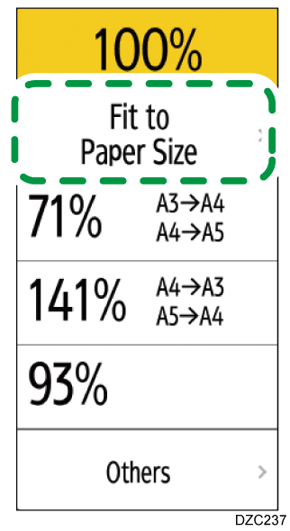 Operation panel screen illustration