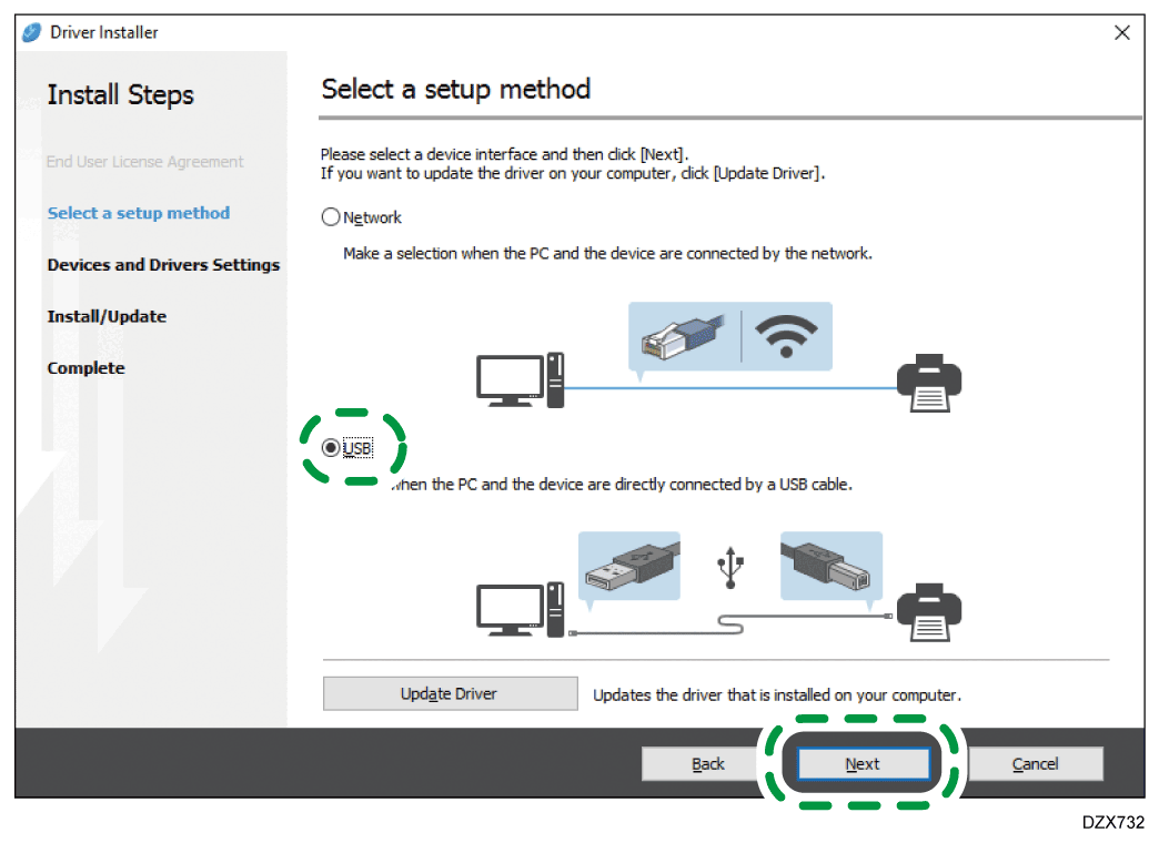 Driver screen illustration