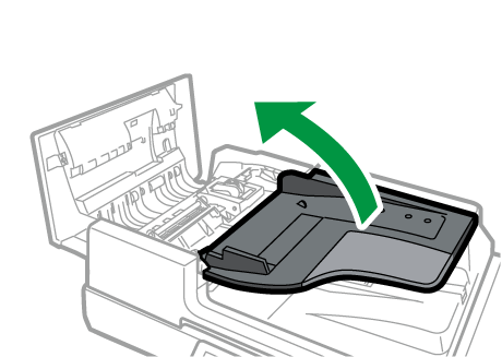 Auto reverse document feeder illustration