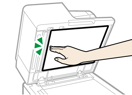 One-pass duplex scanning ADF illustration
