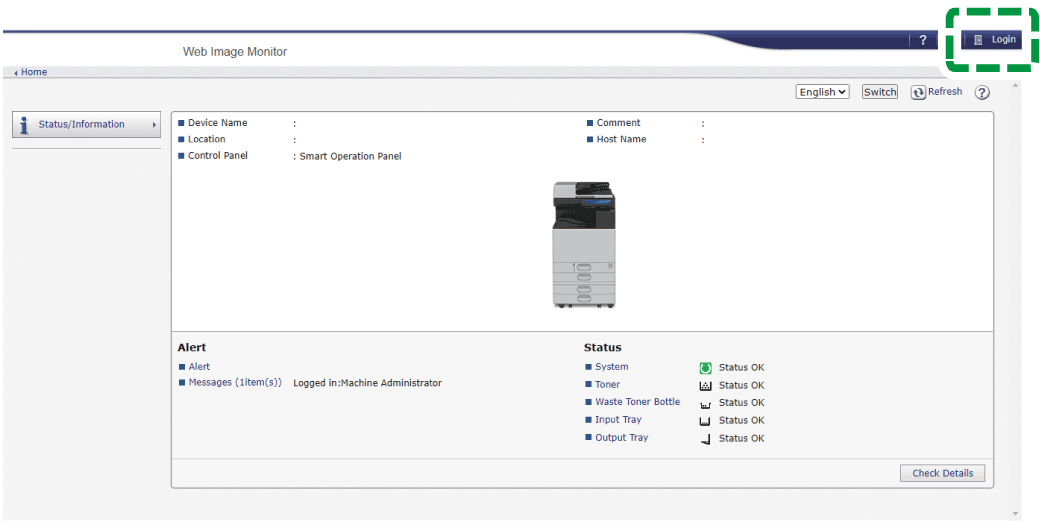 Web browser screen illustration