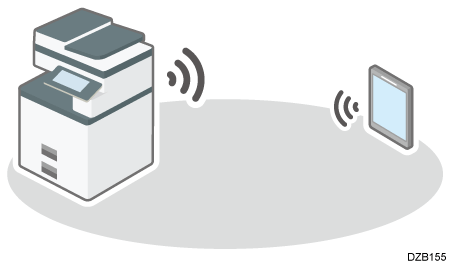 illustration of a direct connection