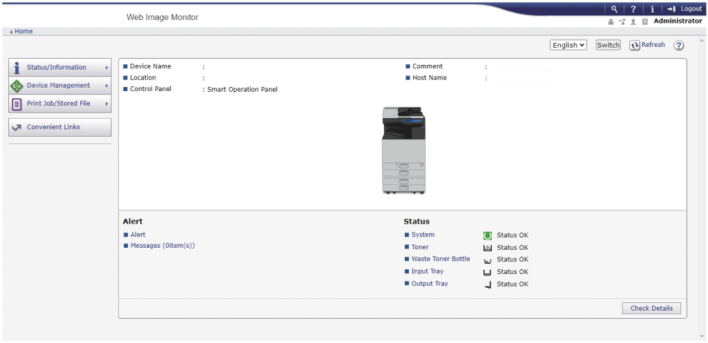 Web browser screen illustration