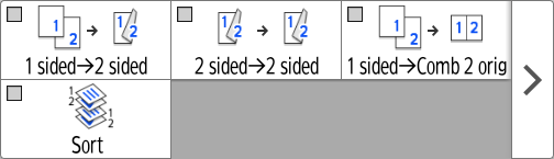 Operation panel screen illustration