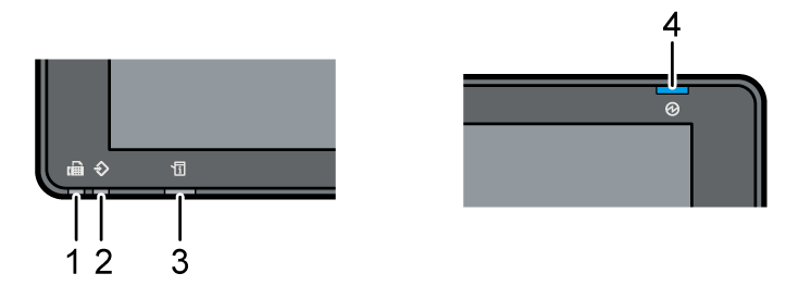 Control panel illustration numbered callout illustration