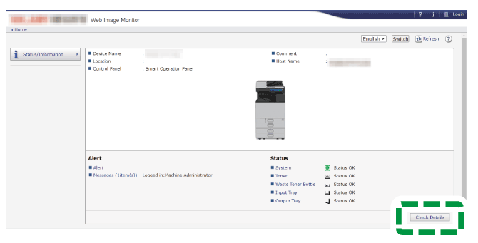 Web browser screen illustration