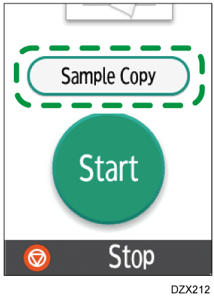 Operation panel screen illustration
