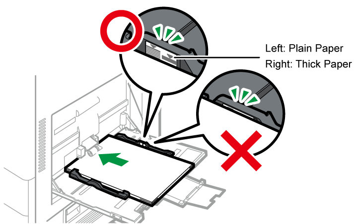 Bypass tray illustration