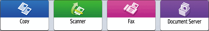 Operation panel screen illustration