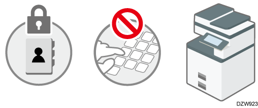 Illustration of taking measures to prevent information leaks