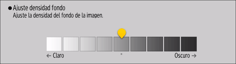 Ilustración de la pantalla del panel de mandos