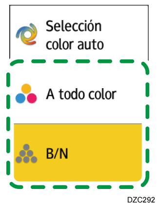 Ilustración de la pantalla del panel de mandos